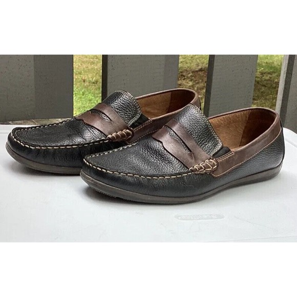 Florsheim mens brown Black sz 8.5. Driving Shoes Loafers Slip On  Casual Moc - Picture 1 of 9